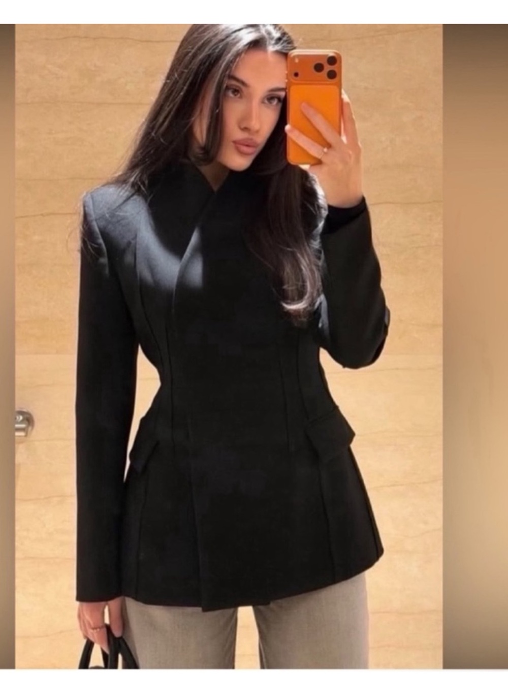 Zara new  XL Women's Black Tailored Jacket - Classic Structured Blazer